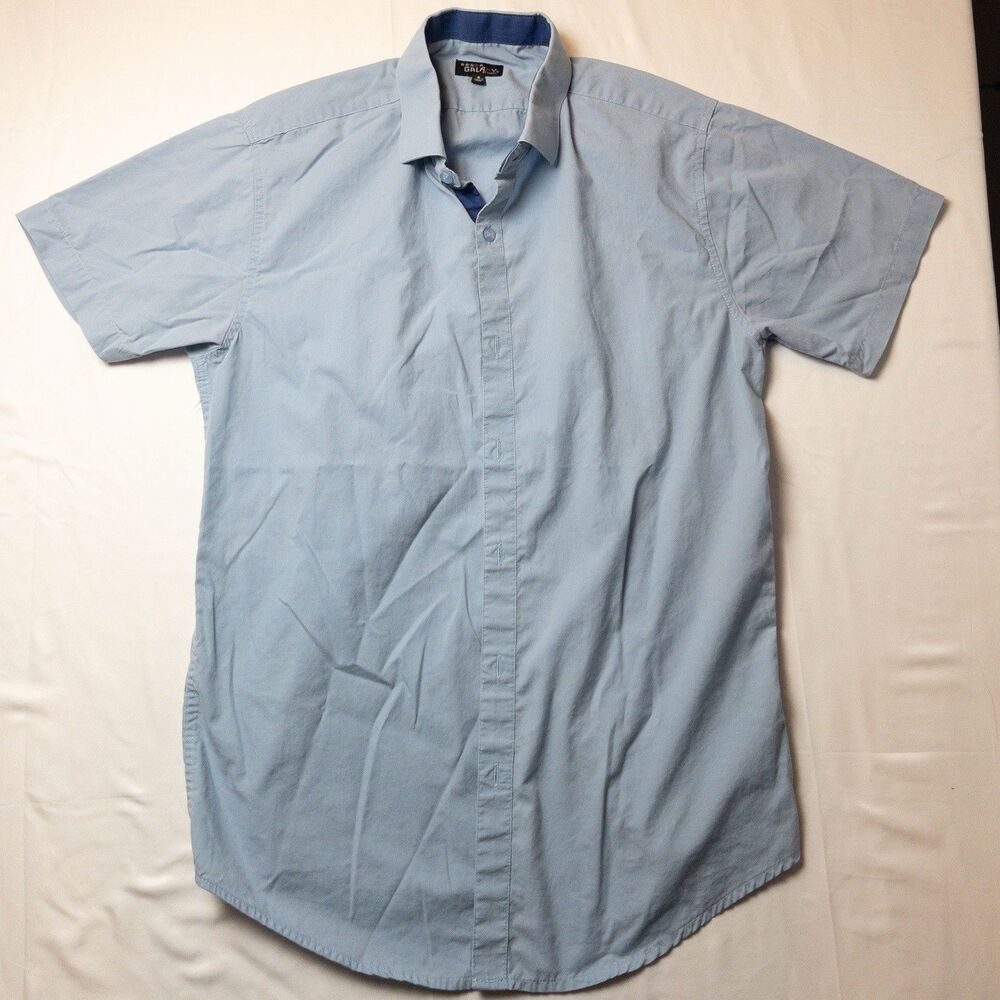 Galaxy Mens Dry Fit Moisture Wicking Polo Shirt, blue, S